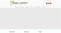 Desktop Screenshot of designconcreteandmasonry.com