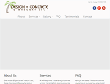 Tablet Screenshot of designconcreteandmasonry.com